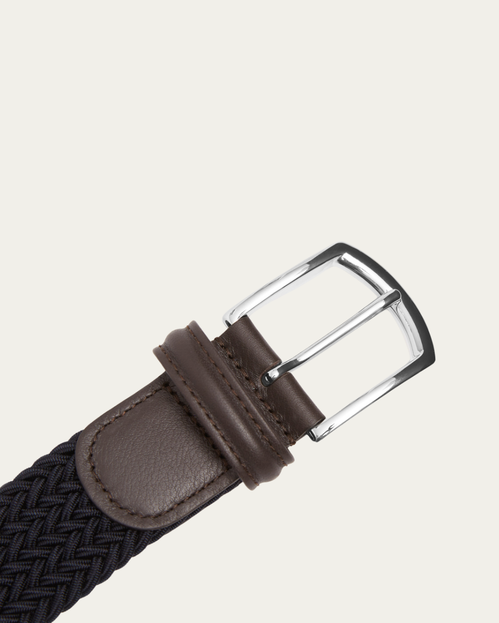 Emanuel Berg | Navy Blue Elastic Woven Belt