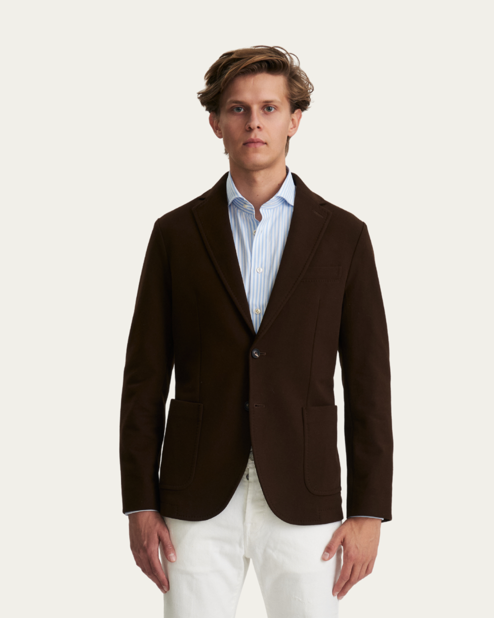 Brązowa bawełniana marynarka | CIRCOLO 1901