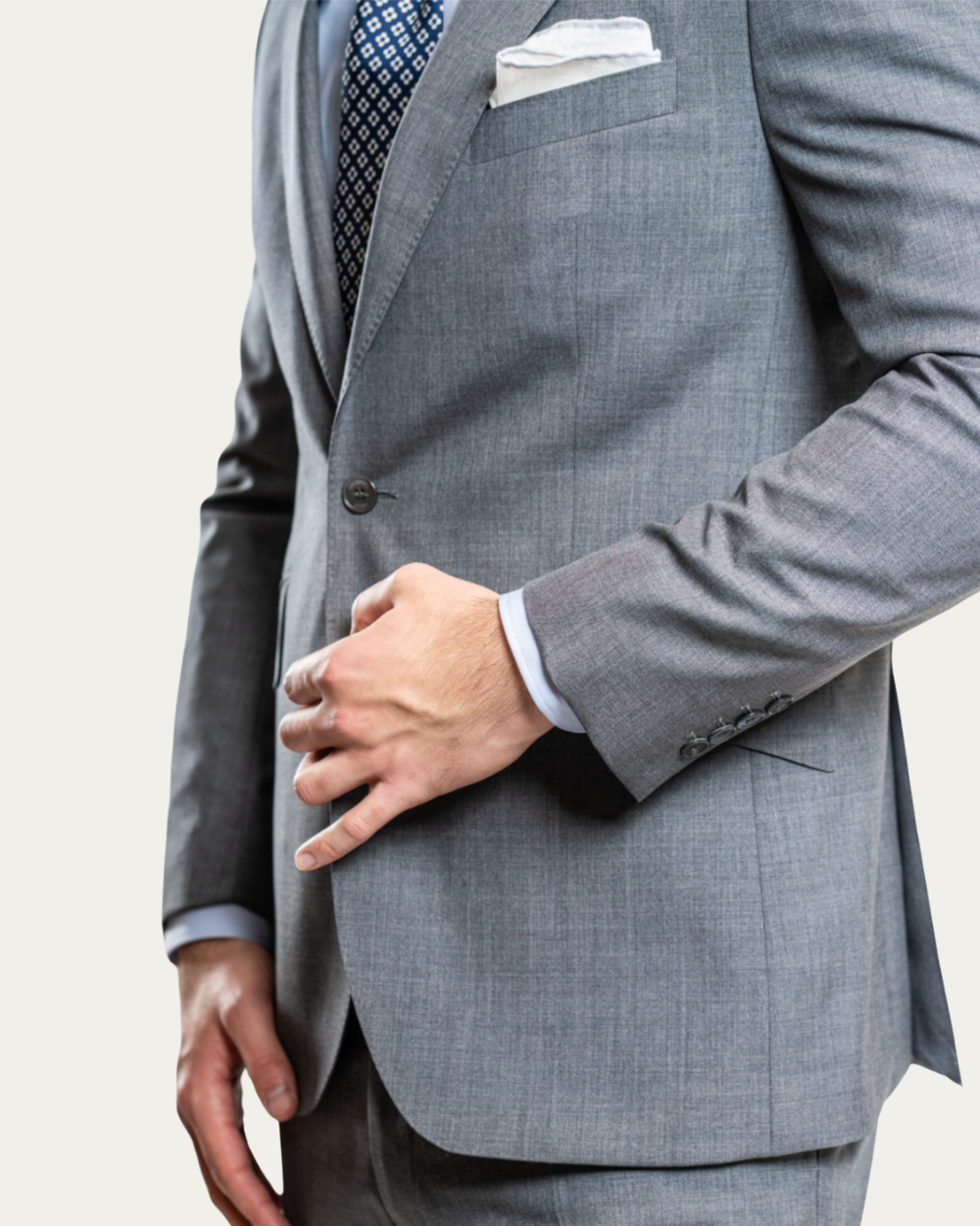 Grey Wool Jacket | Emanuel Berg