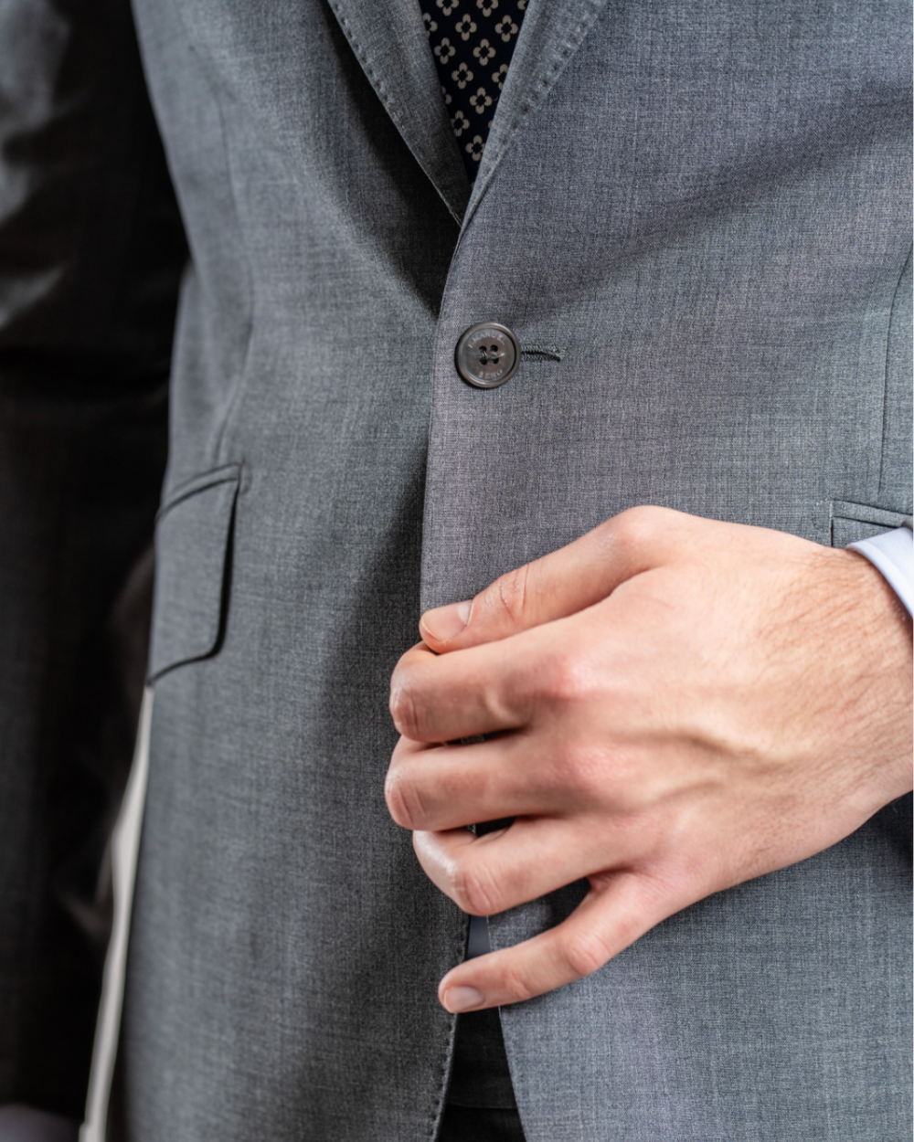 Grey Wool Jacket | Emanuel Berg