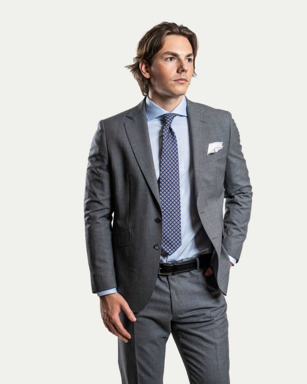 Grey Wool Jacket | Emanuel Berg