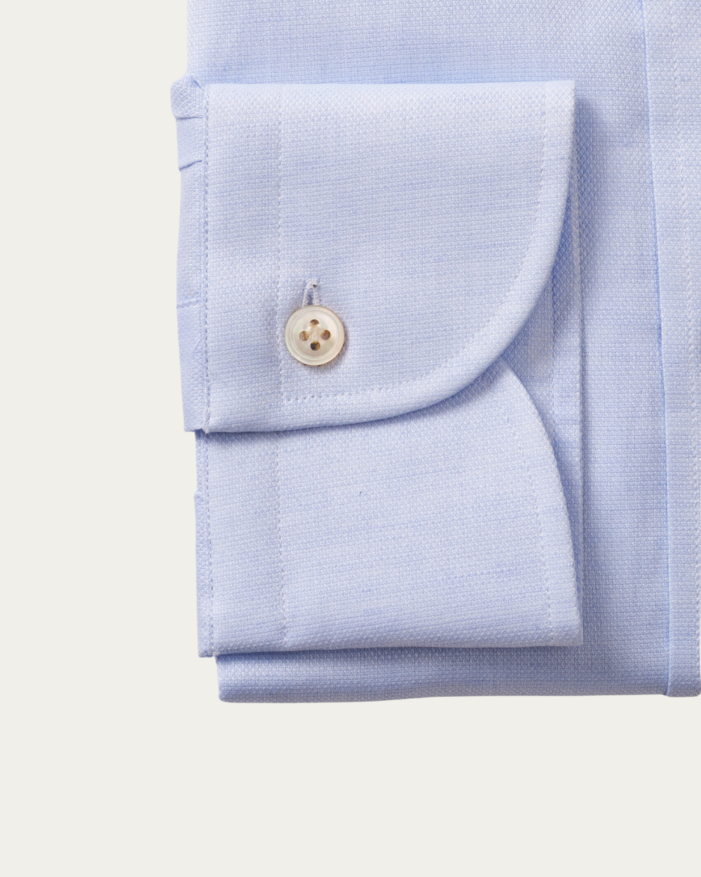 Blue Cotton Linen Harvard Shirt | BERG’S
