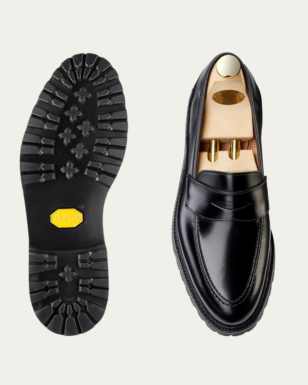 Czarne mokasyny Henley 3 z cielęciny kawaleryjskiej | Crockett & Jones