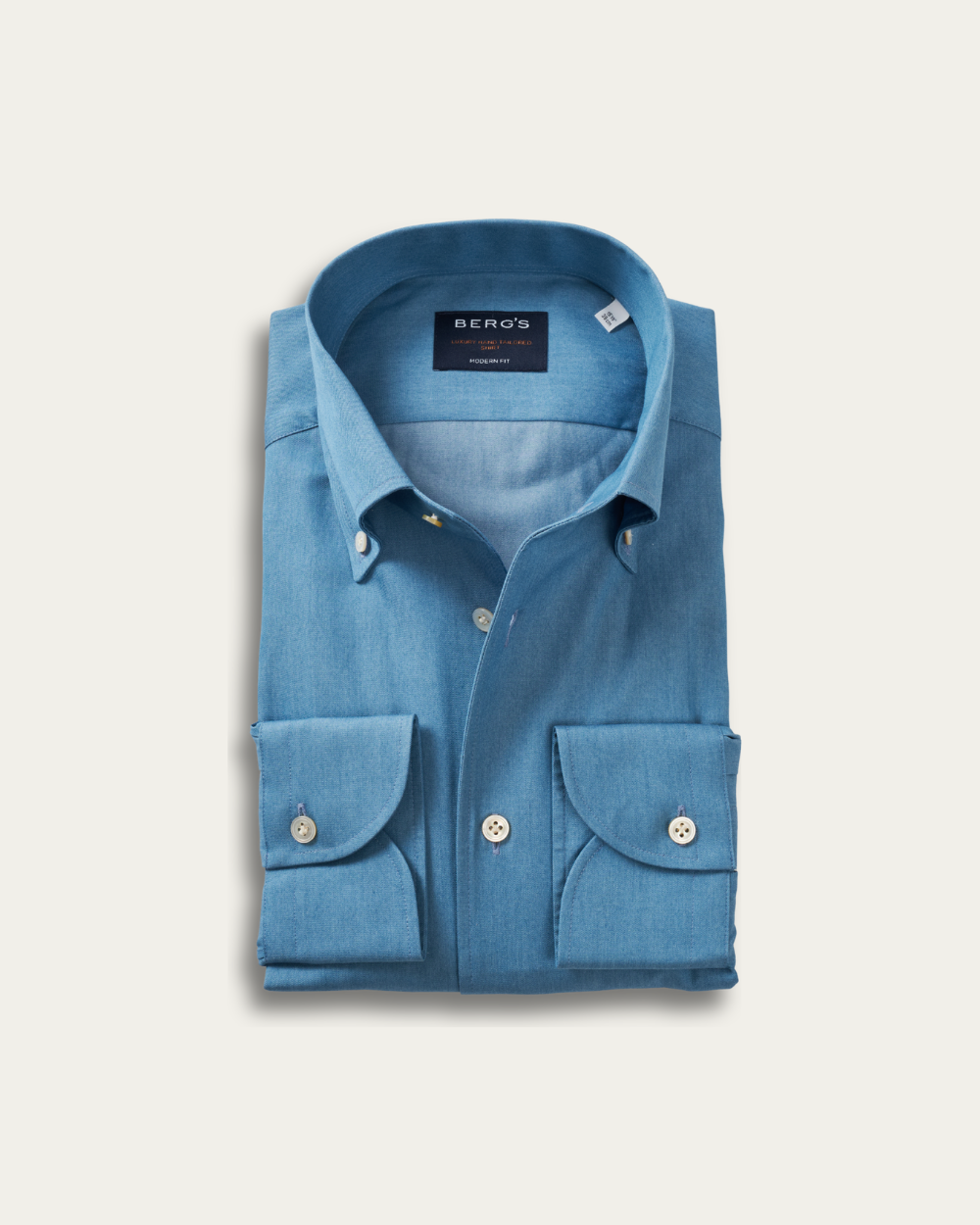 Blue Cotton Bellagio Denim Shirt | BERG’S