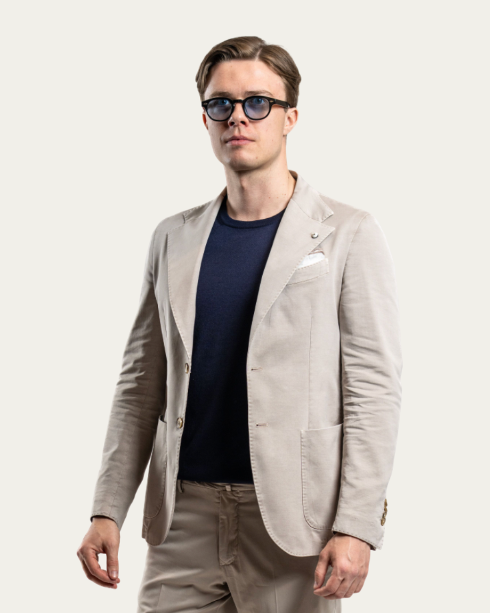 Beżowa marynarka Jack Stretch Regular Fit | L.B.M 1911