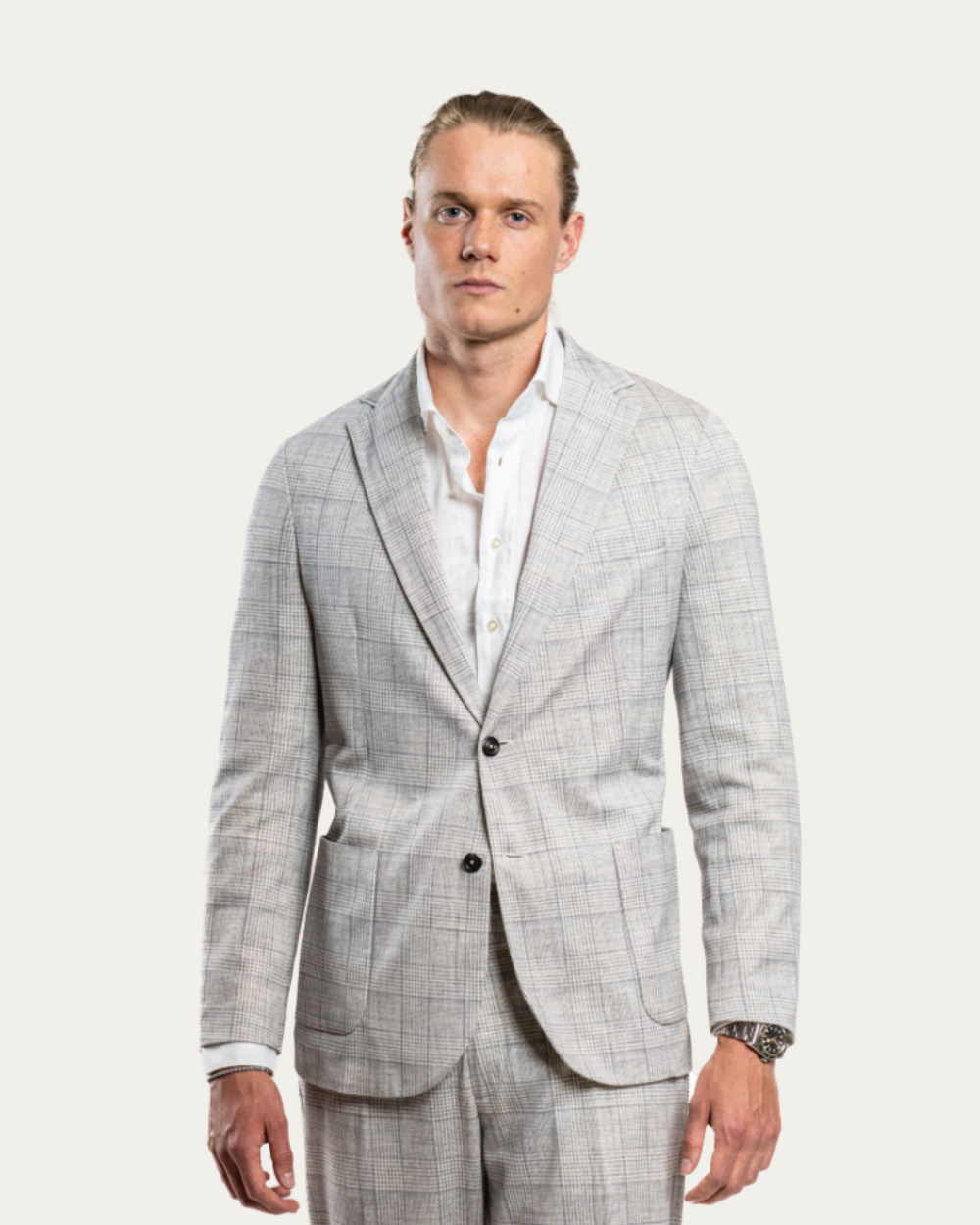 Circolo - Prince of Wales Single Breasted Jacket