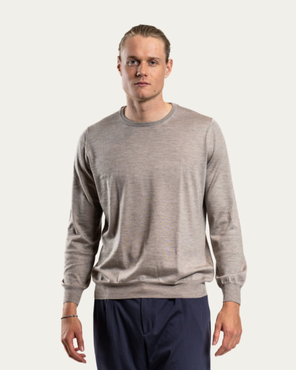 Emanuel Berg - Beige Cashmere & Silk Sweater
