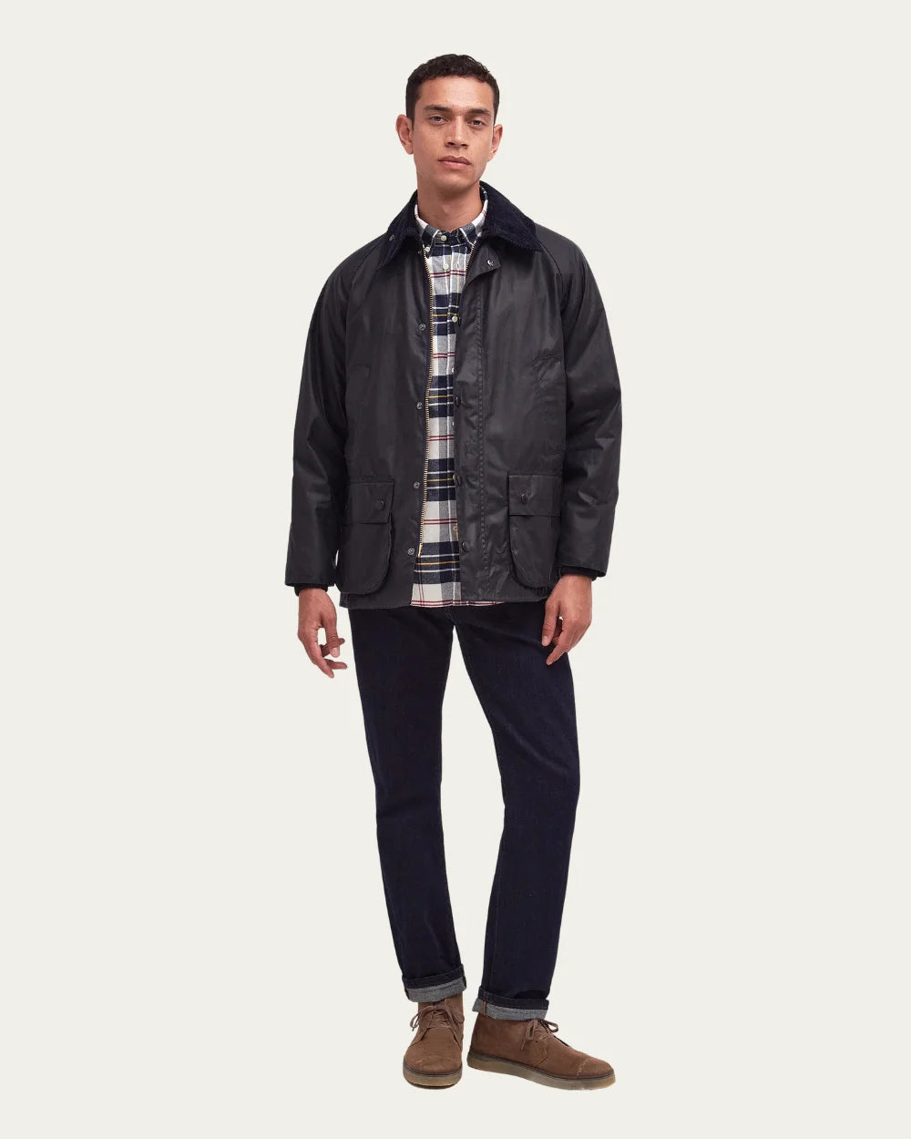 Bedale Wax Jacket Navy | Barbour