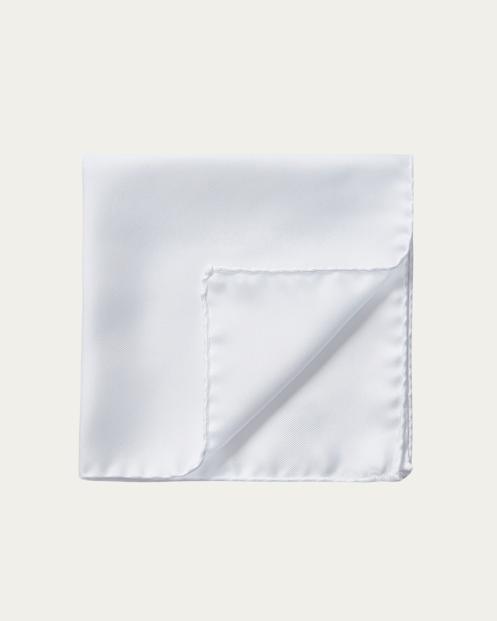 Biała jedwabna poszetka | Emanuel Berg